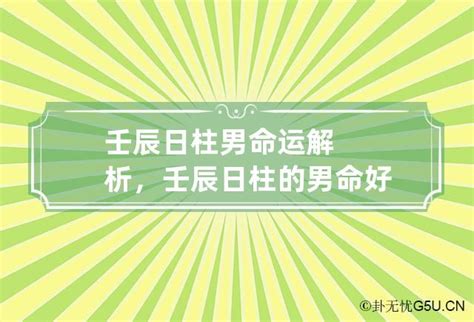 壬辰男|壬辰日柱的人好不好？ 壬辰日柱男女命理解析